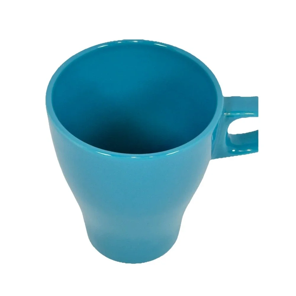IKEA DINERA Turquoise Blue Coffee Mug Scandinavian Modern‎ Tapered Ceramic Cup